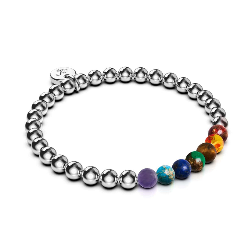 Chakra | Silber | Edelstein-Ausdrucksarmband