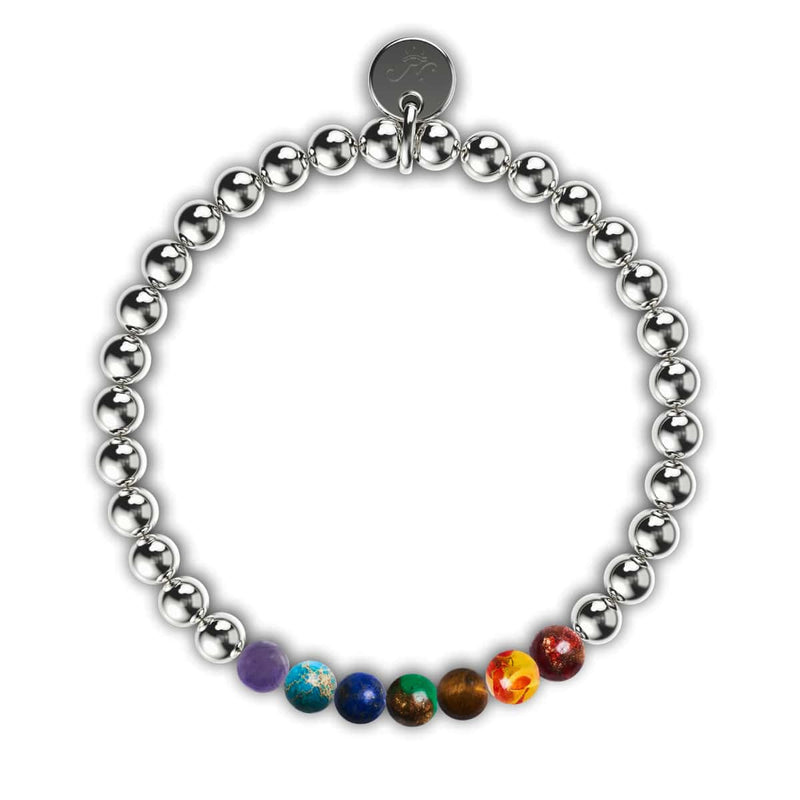 Chakra | Silber | Edelstein-Ausdrucksarmband