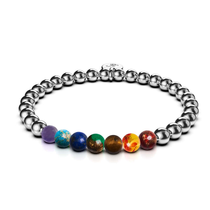 Chakra | Silber | Edelstein-Ausdrucksarmband