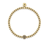 Charismatisch | 18 Karat Gold | Schwarze Zirkonia-Kristalle | Ausdrucksarmband