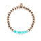 Fröhlich | 18 Karat Roségold | Aquamarin-Jade | Edelstein-Ausdrucksarmband