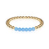 Coy | 18 Karat Gold | Aquamarin | Edelstein-Ausdrucksarmband