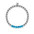 Entzückend | Silber | Blauer Kristall | Edelstein-Ausdrucksarmband
