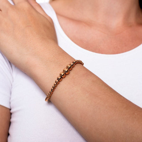 Bezaubernd | Kaskade aus 18 Karat Roségold | Ausdrucksarmband