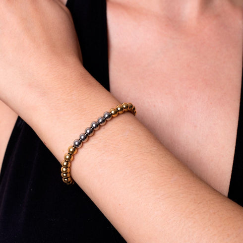 Leuchtend | 18 Karat Gold | Silber | Ausdrucksarmband