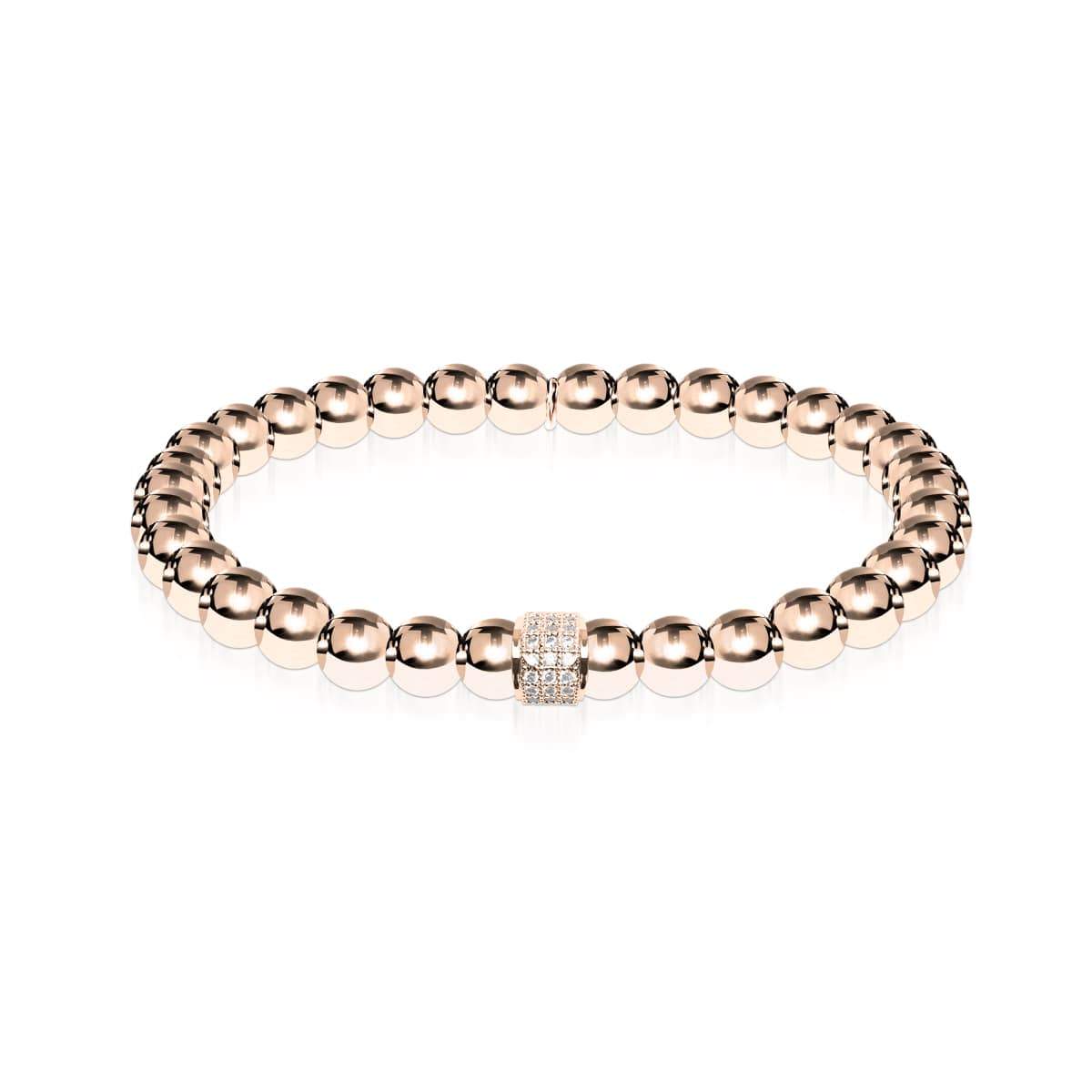Faszinierend | 18 Karat Roségold | Kristallpavé-Ausdrucksarmband