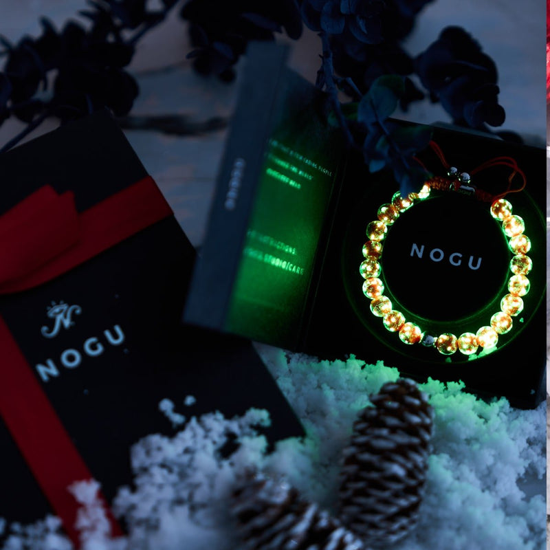 Purpurrot | Silber | Glühwürmchen-Glas-Makramee-Armband