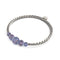 Indigo | Silber | Firefly Glas Kaskadenarmband