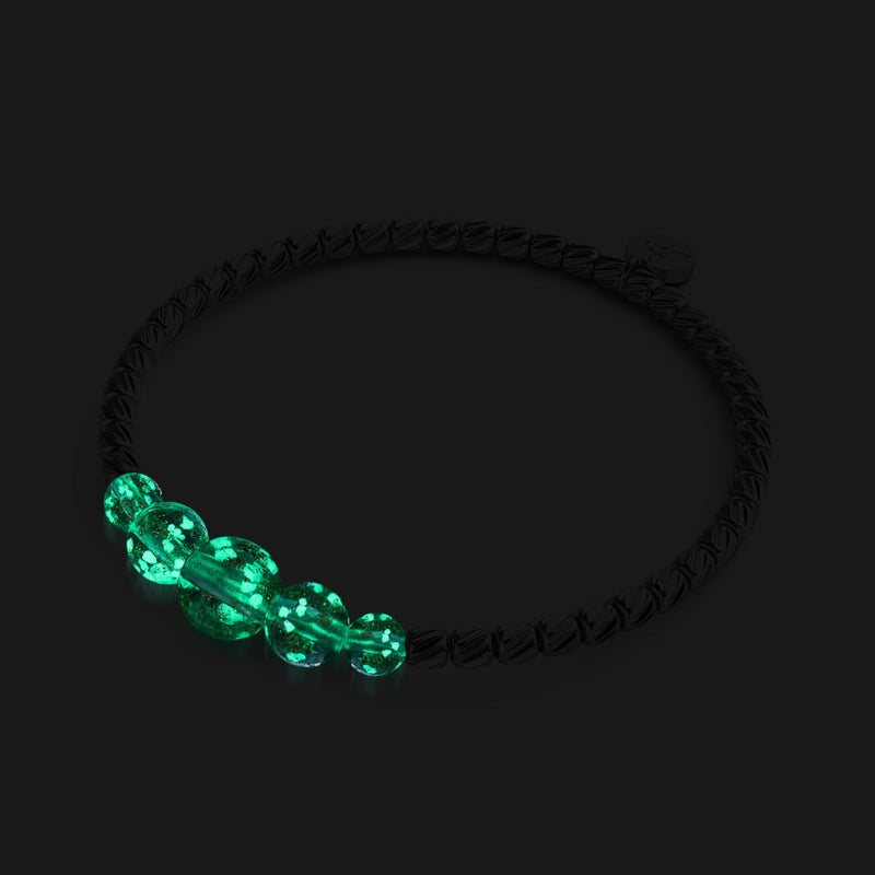 Lila | Silber | Firefly Glaskaskadenarmband