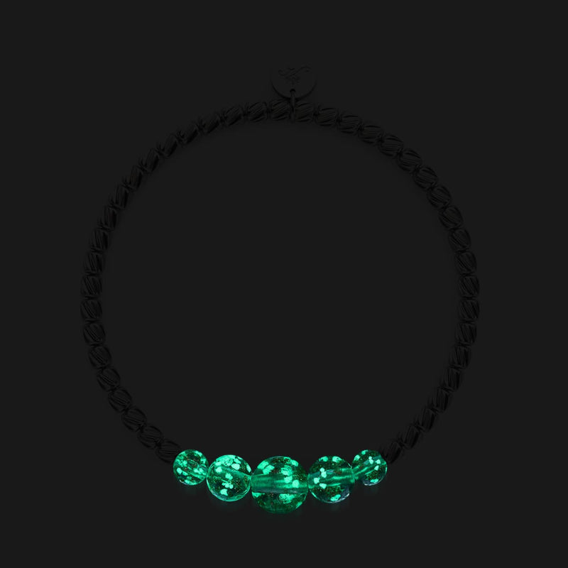 Lila | Silber | Firefly Glaskaskadenarmband