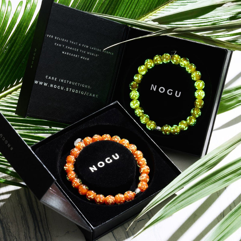 Mango | 925er Sterlingsilber | Glühwürmchen-Glasarmband