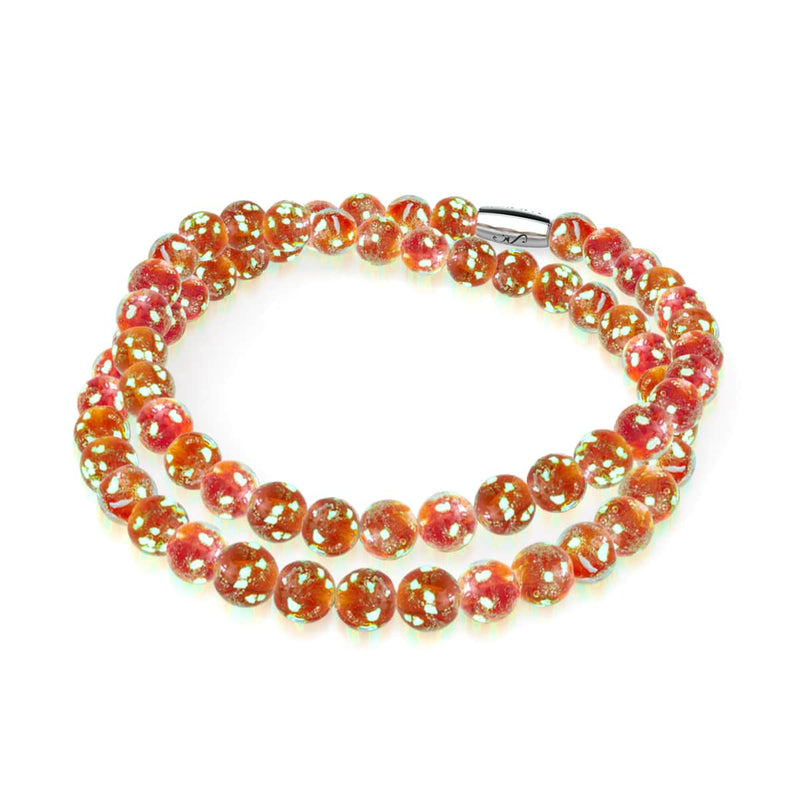 Rubin | 925er Sterlingsilber | Firefly-Glasumhüllung