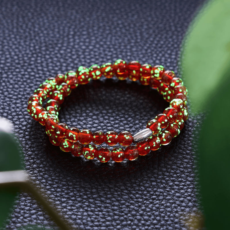 Rubin | 925er Sterlingsilber | Firefly-Glasumhüllung