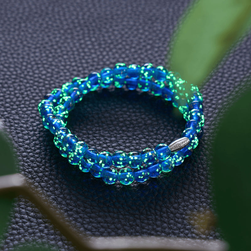 Saphir | 925er Sterlingsilber | Firefly-Glasummantelung