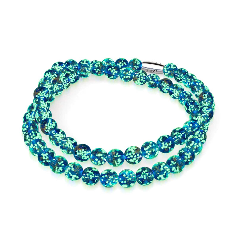 Saphir | 925er Sterlingsilber | Firefly-Glasummantelung