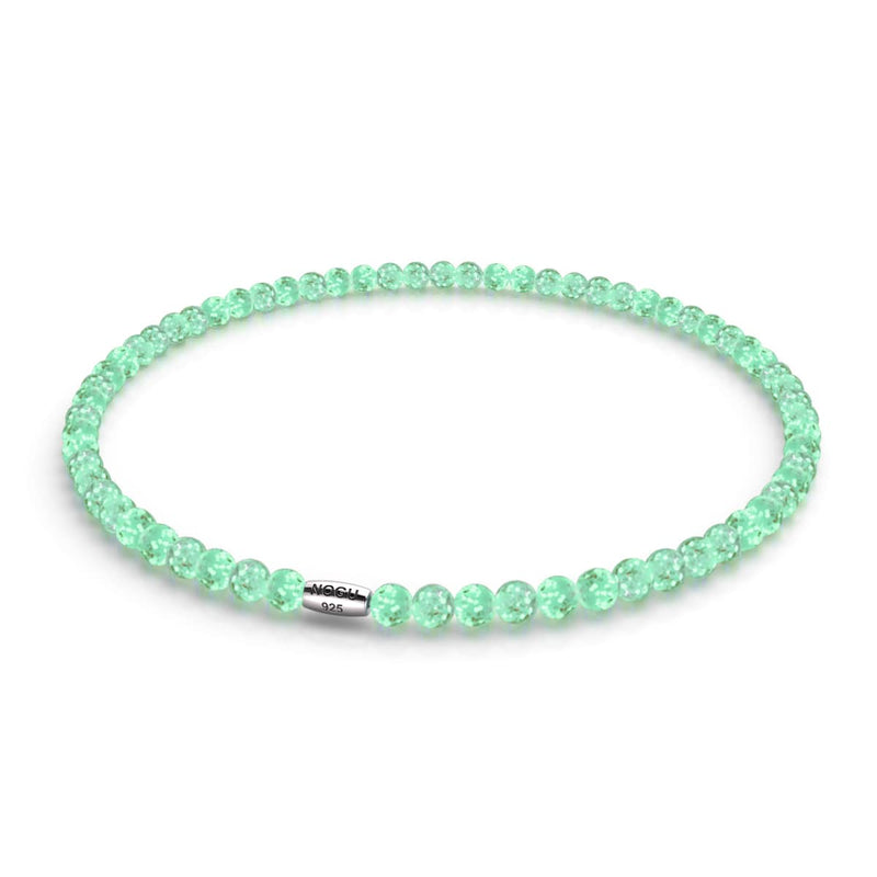 Sukkulente | 925er Sterlingsilber | Glühwürmchen-Glasfolie