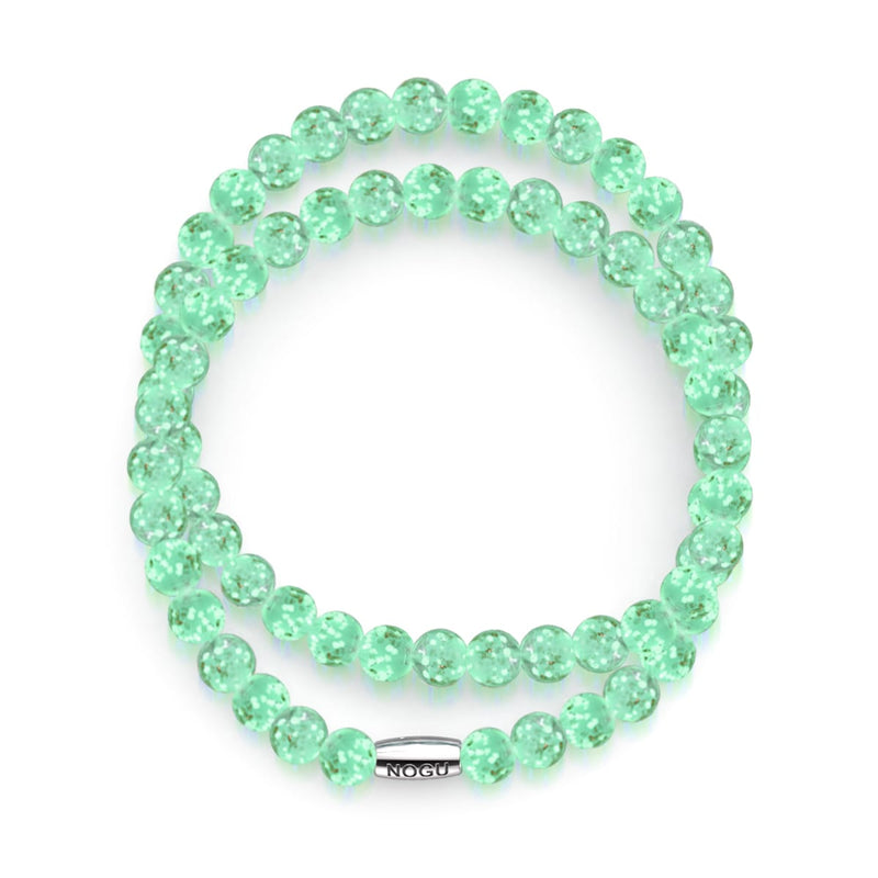 Sukkulente | 925er Sterlingsilber | Glühwürmchen-Glasfolie