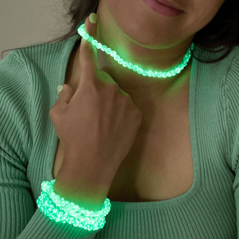 Sukkulente | 925er Sterlingsilber | Glühwürmchen-Glasfolie