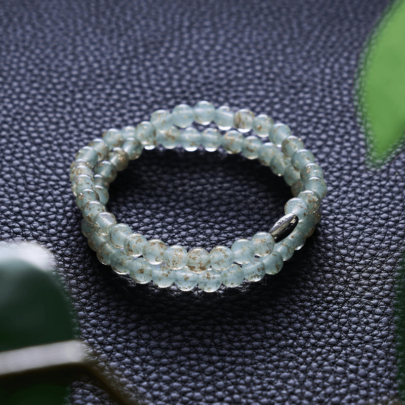 Sukkulente | 925er Sterlingsilber | Glühwürmchen-Glasfolie