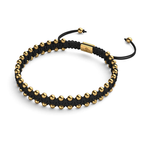 Gold x Schwarz | Freundschaftsarmband DOT