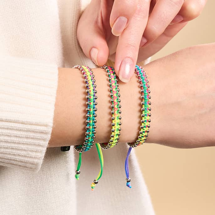 Silber x Spectrum | Freundschafts-DOT-Armband