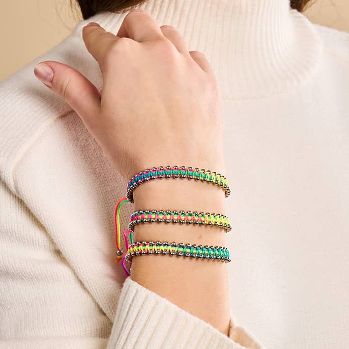 Silber x Spectrum | Freundschafts-DOT-Armband