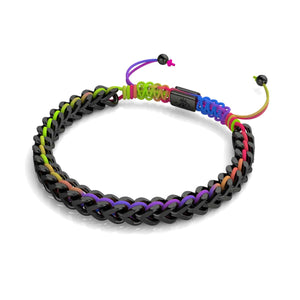 Spectrum x Gunmetal | Gaia Weizenkettenarmband