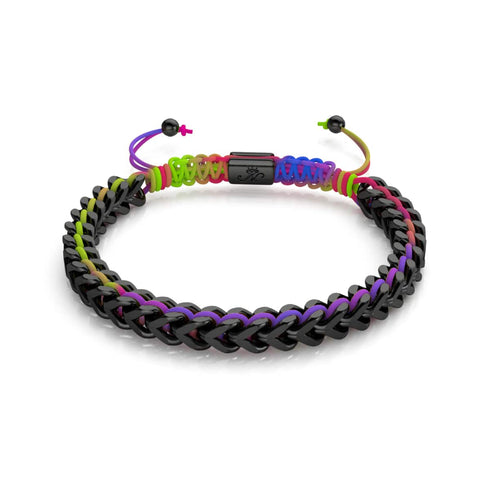 Spectrum x Gunmetal | Gaia Weizenkettenarmband