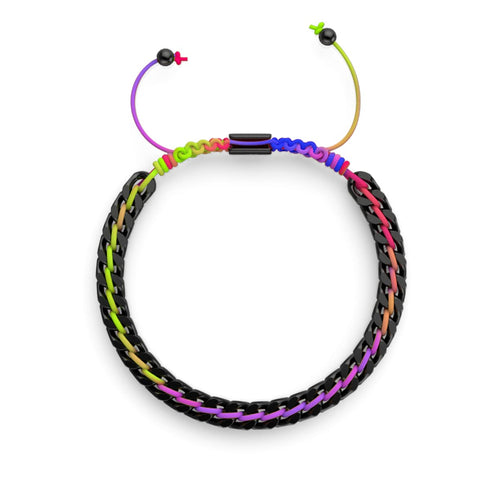 Spectrum x Gunmetal | Gaia Weizenkettenarmband