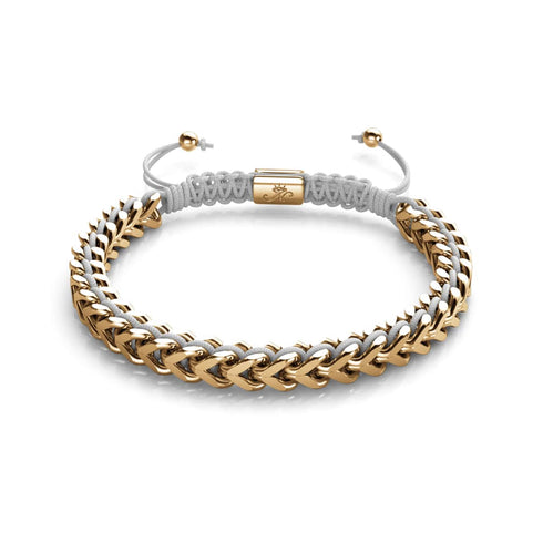 Weiß x Roségold | Gaia Weizenkettenarmband
