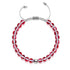 Blutmond | Silber | Galaxie Glas Makramee Perlen Armband
