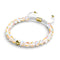 Champagner-Supernova | Gold | Galaxie-Glas-Makramee-Perlenarmband