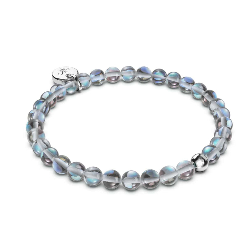 Milchstraße | 925 Sterling Silber | Galaxie Glasperlenarmband