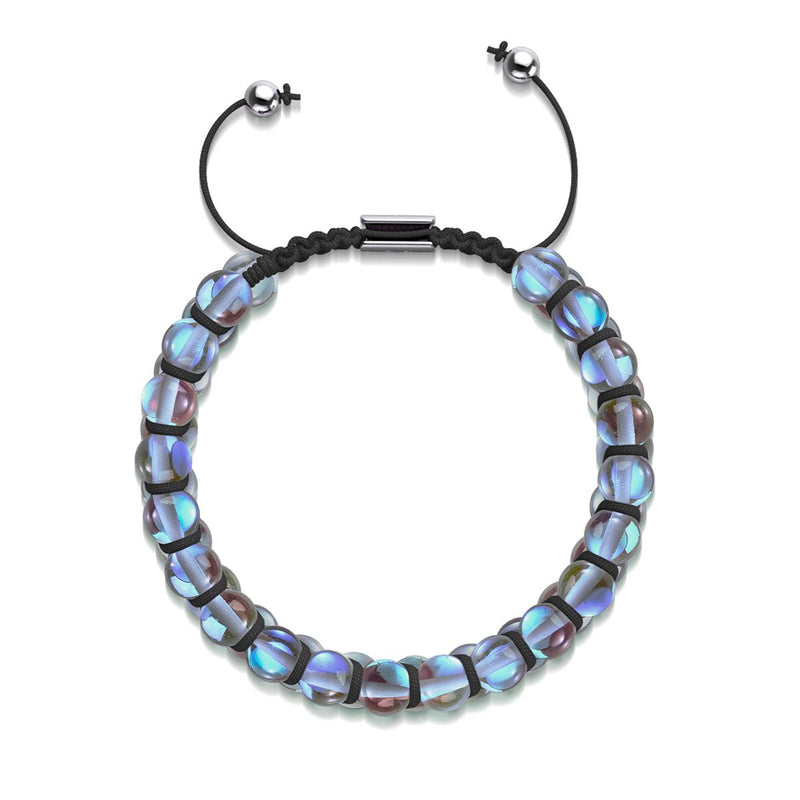 Milchstraße | Silber | Doppeltes Galaxie-Glasarmband