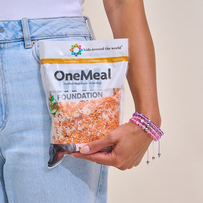 Rosa Nebel | Silber | Galaxie Glas Makramee Perlen Armband