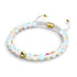 Regenbogen Supernova | Gold | Galaxie Glas Makramee Perlen Armband