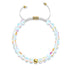 Regenbogen Supernova | Gold | Galaxie Glas Makramee Perlen Armband