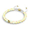 Sonnenstrahl | Gold | Galaxie Glas Makramee Perlen Armband