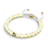 Sonnenstrahl | Gold | Galaxie Glas Makramee Perlen Armband