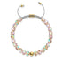 Terra | Gold | Galaxy Glas Makramee Perlen Armband