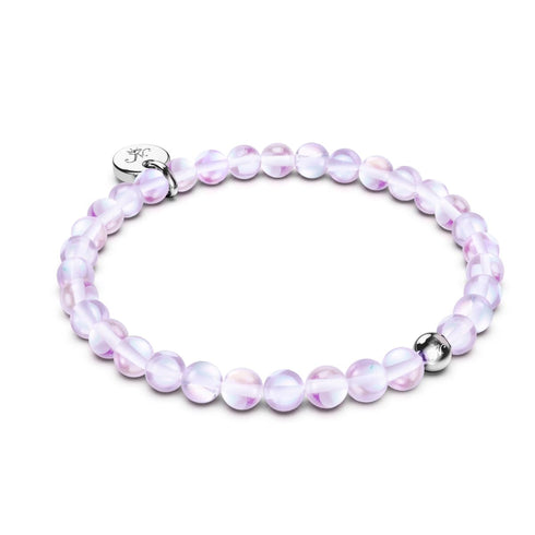 Ultraviolett | 925 Sterling Silber | Galaxie Glasperlenarmband