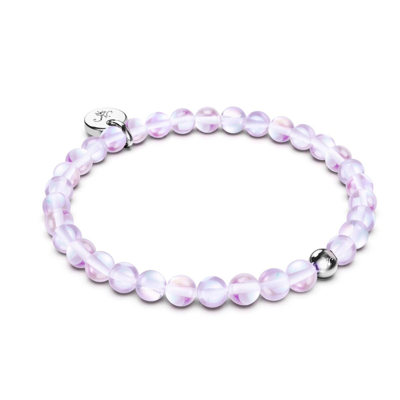 Ultraviolett | 925 Sterling Silber | Galaxie Glasperlenarmband