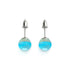 Blauer Nebel | 925 Sterling Silber | Galaxie Glas Ohrstecker