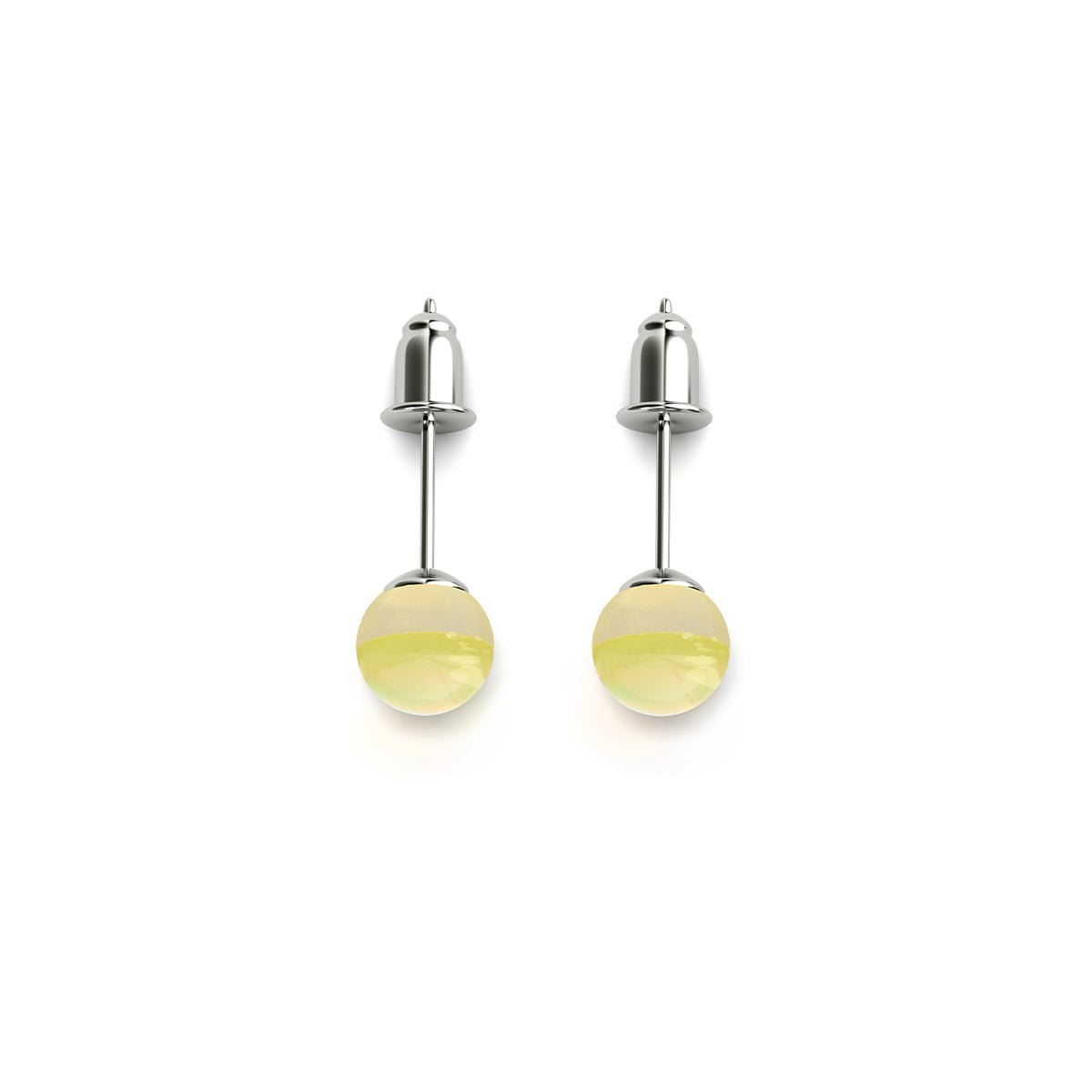 Sonnenstrahl | 925 Sterling Silber | Galaxy Glas Mini Ohrstecker