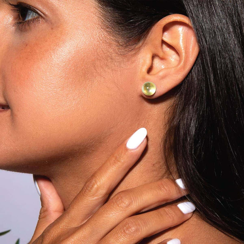 Sonnenstrahl | 925er Sterlingsilber | Galaxie-Glas-Ohrstecker