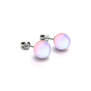 Ultraviolett | 925 Sterling Silber | Galaxie Glas Ohrstecker