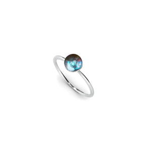 Milchstraße | 925 Sterling Silber | Galaxie Glasring