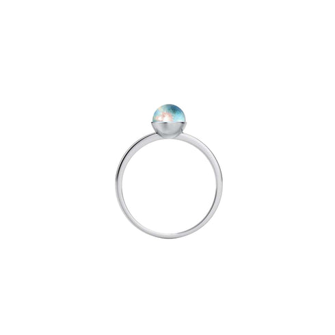 Regenbogen-Supernova | 925er Sterlingsilber | Galaxie-Glasring