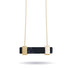 Schwarzer Achat | Gold | Edelstein-Halskette