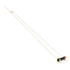 Schwarzer Achat | Gold | Edelstein-Halskette